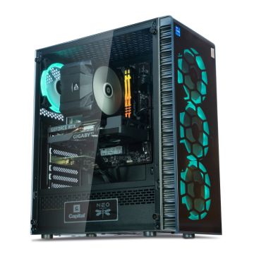 Capital NEO X Aurora/ i5-11400F/ 16GB/ RTX3050 8GB/ 500GB/ 650W/ WiFi/ Windows 11 Home/ TPM (AURORA11i5X3050WIN)
