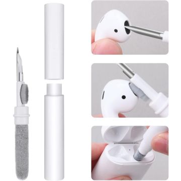 Vicloon Cleaning Kit for Airpods Pro/2Gen/3Gen 3in1 Multifunctional Cleaning Pen White