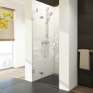 Ravak BSD2-100 A-R Brilliant Vēramās Dušas Durvis Hroms+Caurspīdīgs Stikls (0UPAAA00Z1)