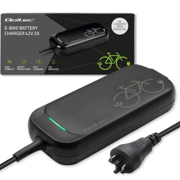 Qoltec Charger for ebike Bosch 36V 42V 2A Bosch plug (50762)