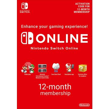 Nintendo Switch Online Membership - 12 Months