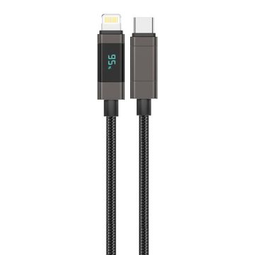 Foneng XS05 PD27W USB-C to Lightning cable 1.2m Black