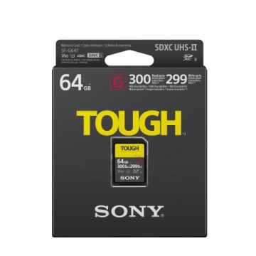 Sony SDXC 64GB Tough UHS-II CL10 U3 V90 300/290 Mb/s (SF-64TG)