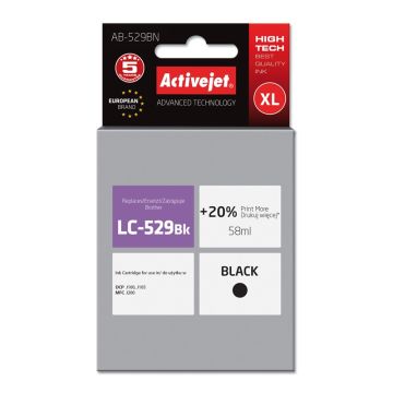 Activejet AB-529BN Brother LC529Bk replacement Supreme 58 ml black