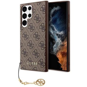 Guess 4G Charms Collection Case for Samsung Galaxy S24 Ultra - Brown (3666339241599)