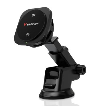 Verbatim Charge n Drive Qi2 Magnetic Wireless Car Charger black