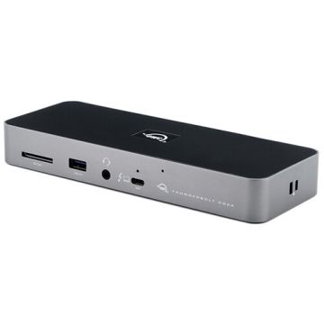 OWC Dock Thunderbolt 4 Dock 11-Port f. Mac/Windows. Add 3 TB + 4 USB/Ethernet/audio + Card Reader OWCTB4DOCK