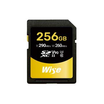 Wise 256GB SDXC UHS-II V90 Memory Card SD-N256