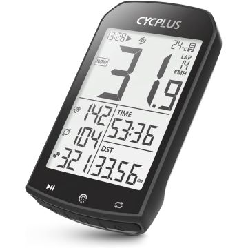 Cycplus GPS Bike Computer, Compatible with Strava