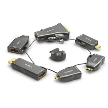 PureLink adapter ring large 6x HDMI miniDP DP USB C Mini HDMI Micro HDMI DVI (IQ-AR210)