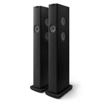 KEF LS60 Wireless Floorstanding Speakers Black (Pair / Set of 2)