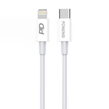 Foneng X31 USB-C cable for Lighting 20W 1m White