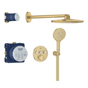 Grohe Grohtherm SmartControl SmartActive 310 Iebūvējumā Dušas Sistēma Gold (34863GN0)