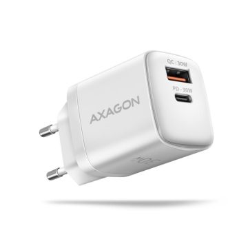 Axagon Wall USB Charger 30W 2-Port White (ACU-PQ30W)
