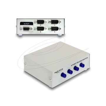 Delock Serial Switch RS-232 RS-422 RS-485 4 Port manual (87589)