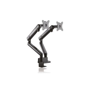 IcyBox Monitor stand with table mount for two monitors up to 32-inch (81 cm), spring-assisted mechanism (IB-MS314-T)