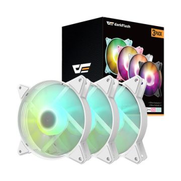 Darkflash C6 3in1 120x120 (white) Computer Fan Set ARGB