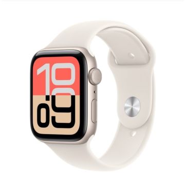 Apple Watch SE 3 GPS 40mm Starlight Aluminium Case with Starlight Sport Band - M/L (MEH54ET/A)