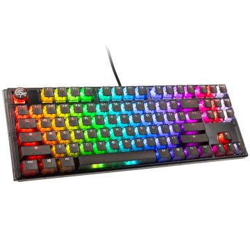 Ducky One 3 Aura Black TKL Gaming Keyboard, RGB LED - MX-Brown (US) (DKON2187ST-BUSPDABAAAC1)