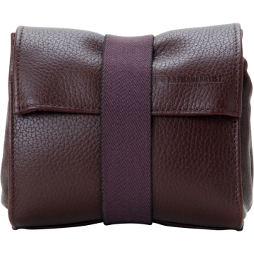 Artisan & Artist ACAM-77 Leather Pouch in Kipskin Leather (S) Brown