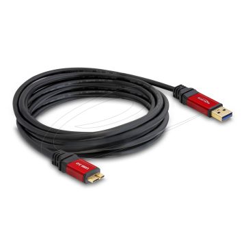 Delock Cable USB 3.0 Type-A Plug to USB 3.0 Type Micro-B Plug 5 m Premium (82763)