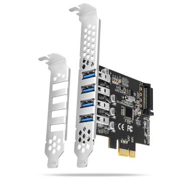 Axagon USB PCIe 4 Port I O Card PCEU-43RS (PCEU-43RS)