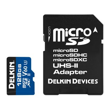 Delkin Prime microSDXC 128GB Class 10/U3/V60 300/100 MB/s (DMSD1900128V)