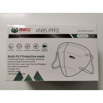 Weieshan Sejas Aizsargmaskas 5 Slāņu KN95 FFP2 20 gab.