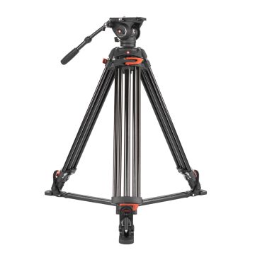 Caruba Videostar 188 Pro Tripod + Fluid Cushioned Head and Spreader