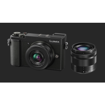 Panasonic Lumix G DC-GX9W 12-32mm Lumix F/3.5-5.6 & 35-100mm Lumix F/4.0-5.6 Lens Kit Black