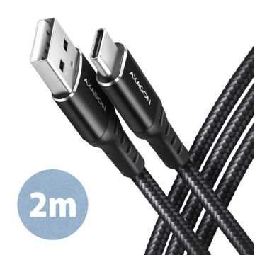 Axagon USB-C to USB 2.0 Cable 2m Black (BUCM-AM20AB)