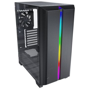 Montech SKY ONE Lite, Mid Tower, Tempered Glass - Black (SKY ONE LITE BK)