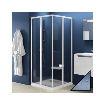 Ravak Shower Corner SRV2-75 S White + Polystyrene Pearl (14V301O211)
