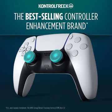 KontrolFreek - Lotus Performance Thumbsticks | PS4/PS5 | Mid-Rise, Concave | Teal