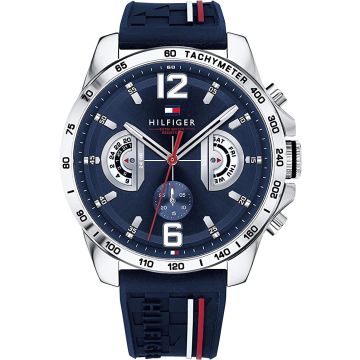 Tommy Hilfiger 1791476 Unisex Multi Dial Quartz Watch with Silicone Strap