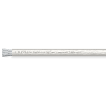 JL Audio JLM-XD-CPW1/0-50 1/0 AWG Premium Power Cable - Clear