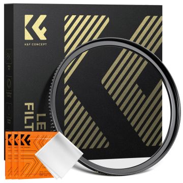 K&F Concept 67-77mm Brass Filter Adapter Ring, Step-Up Ring Compatible with All 67mm Camera Lens & 77mm Filters (KF05.324)