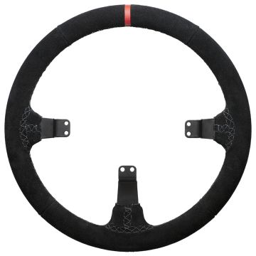 Asetek SimSports Steering Wheel Rim, Curved, 340 mm - Black, Suede (40-035-0035029)
