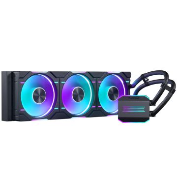 PHANTEKS Glacier One 360D30 DRGB AIO Liquid CPU Cooler, Black (PH-GO360D30_DBK01)