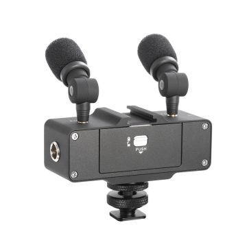 Saramonic CaMixer On-Camera Audio Adapter and Mixer with Dual Microphones