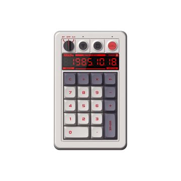 8BitDo Retro 18 Mechanical Numpad, Supports Calculator Mode, Bluetooth/2.4G/Wired Numpad for Windows and Android - N Edition