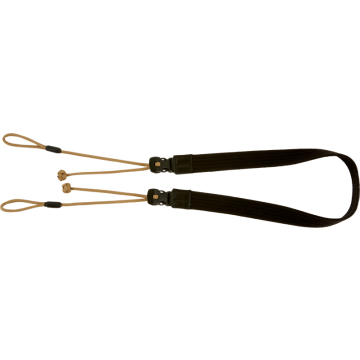 Artisan & Artist ACAM-P25 Wide Length Parachute Cord Strap with adjustable lengths (d-ring) Tan