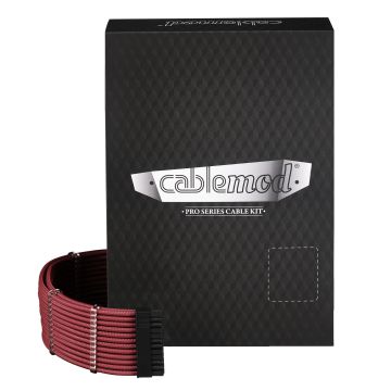 CableMod C-Series PRO ModMesh Cable Kit for RMi/RMx/RM (Black Label) - blood red (CM-PCSR-FKIT-NKBR-R)