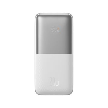 Baseus Baseus Pro 10000mAh 20W white powerbank with USB Type A - USB Type C 3A 0.3m cable (PPBD040202)