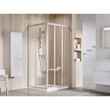 Ravak Shower Fixed Wall APSS-75 198 Satin+Polystyrene Transparent (94030UR2Z1)
