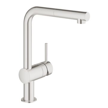 Grohe Minta ar izvelkamu uzgali 32168DC0 Supersteel