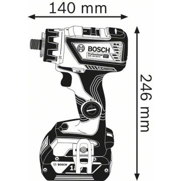 Bosch GSR 18V-60 FC, SOLO, GFA18-M L-Boxx (06019G7102)
