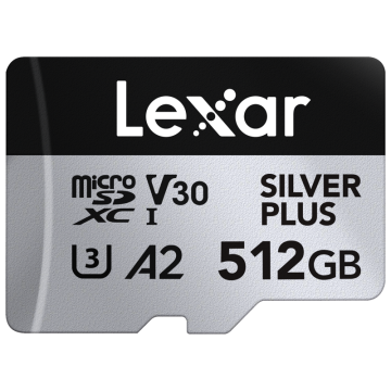 Lexar microSDXC Silver Plus 1066x UHS-I/U3/A2/4K R205/W150 (V30) 512GB (LMSSIPL512G-BNANG)