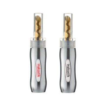 In-Akustik Excellence Rhodium BFA Banana Plugs (Set of 4)