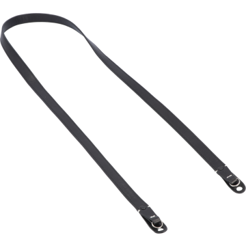 Artisan & Artist ACAM-288 Leather Strap with Longer Length (with Ring-type/Eyelets) Black